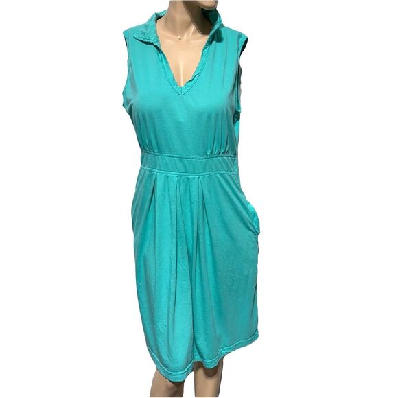fresh produce Dresses Fresh Produce Dress Blue Sleeveless Pockets